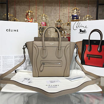 CELINE NANO LEATHER SHOULDER BAG Z1036