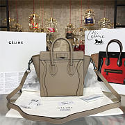 CELINE NANO LEATHER SHOULDER BAG Z1036 - 4