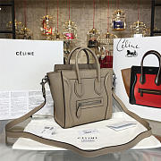 CELINE NANO LEATHER SHOULDER BAG Z1036 - 5