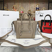 CELINE NANO LEATHER SHOULDER BAG Z1036 - 6