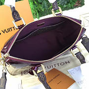 LV Vernis Tote Miroir Patent Leather Burgundy 32CM - 6