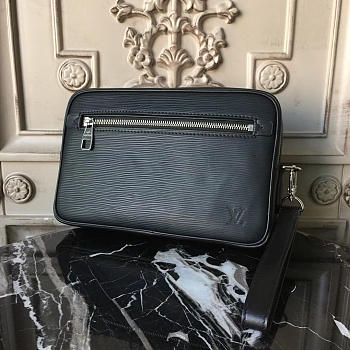 LV KASAI CLUTCH BLACK 24CM