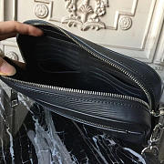 LV KASAI CLUTCH BLACK 24CM - 2
