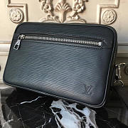 LV KASAI CLUTCH BLACK 24CM - 5