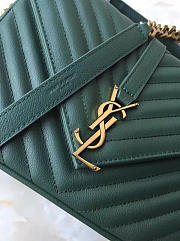 YSL GOLD MONOGRAM COLLEGE GREEN 5111 - 4