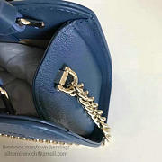 CHANEL SMALL LABEL CLICK LEATHER SHOPPING BAG BLUE A93731 VS 04747 - 6
