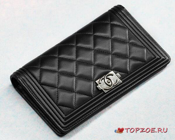CHANEL WALLET A68722 BLACK - 1