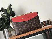 LV Saint Placide Bag Monogram BURGUNDY M43715 25CM - 5