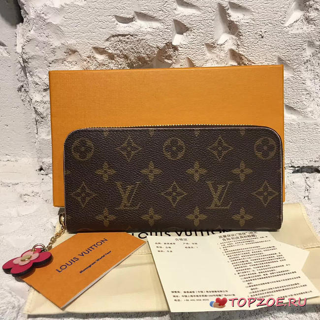 LOUIS VUITTON CLEMENCE WALLET HOT HOT PINK - 1