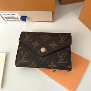 LOUIS VUITTON VICTORINE WALLET ROSE BALLERINE 3211 - 1