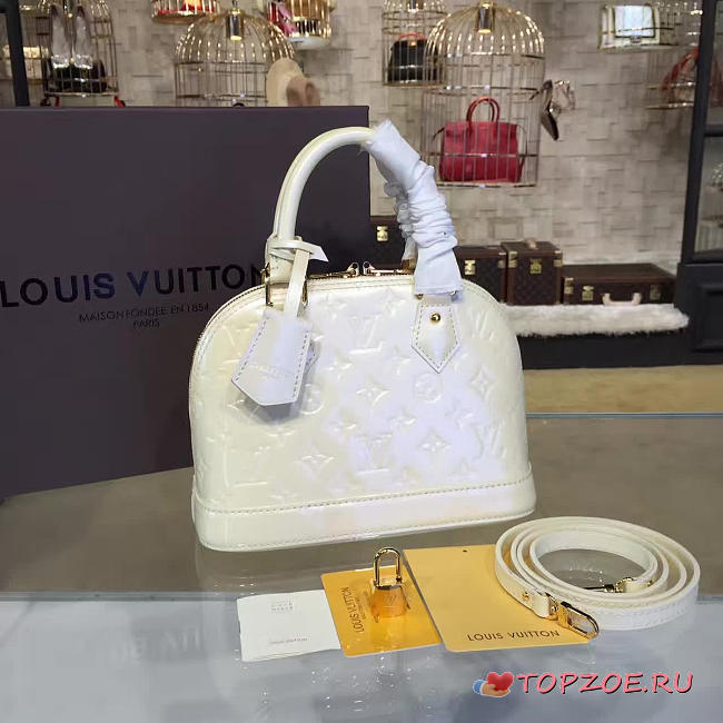 LOUIS VUITTON ALMA BB MONOGRAM VERNIS LEATHER 3536 - 1