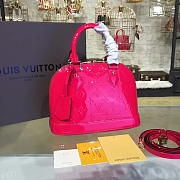 LOUIS VUITTON ALMA BB SHINING RED MONOGRAM VERNIS LEATHER 3555 - 1