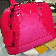 LOUIS VUITTON ALMA BB SHINING RED MONOGRAM VERNIS LEATHER 3555 - 3