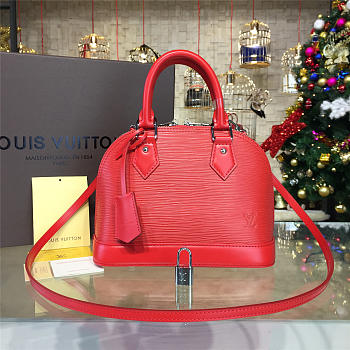 LOUIS VUITTON ALMA BB STRIPE RED EPI LEATHER 3562