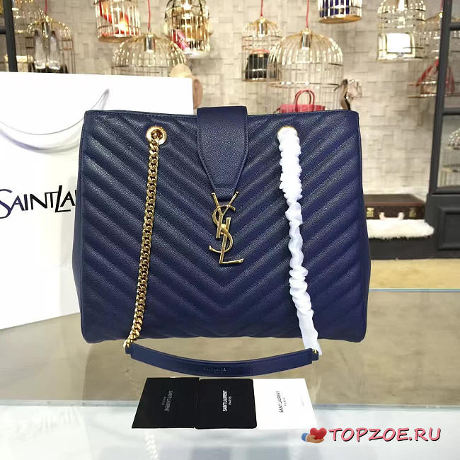ysl classic shopper blue CohotBag 4821 - 1