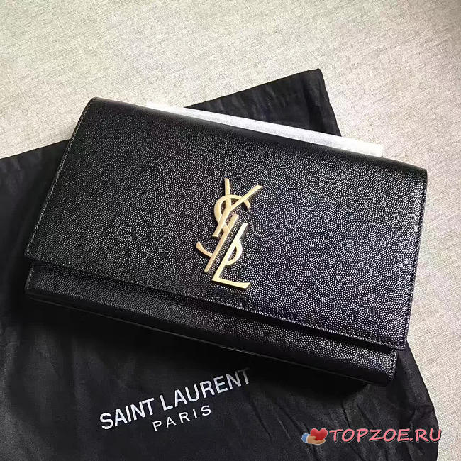 ysl monogram kate grain de poudre embossed leather CohotBag 4969 - 1