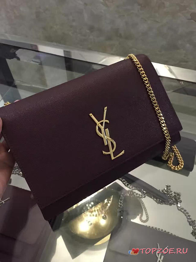 ysl monogram kate grain de poudre embossed leather CohotBag 5025 - 1