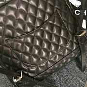 CHANEL QUILTED LAMBSKIN LARGE BACKPACK BLACK 30CM - 3