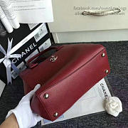 CHANEL CALFSKIN LARGE SHOPPING BAG BURGUNDY A69929 VS 00151 - 3