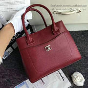 CHANEL CALFSKIN LARGE SHOPPING BAG BURGUNDY A69929 VS 00151 - 4