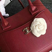 CHANEL CALFSKIN LARGE SHOPPING BAG BURGUNDY A69929 VS 00151 - 5