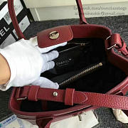CHANEL CALFSKIN LARGE SHOPPING BAG BURGUNDY A69929 VS 00151 - 6