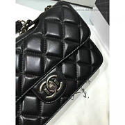 CHANEL QUILTED CALFSKIN PERFECT EDGE BAG SILVER BLACK A14041 VS 00923 - 5