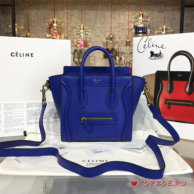 CELINE NANO LEATHER SHOULDER BAG Z1033 - 1