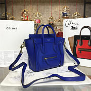 CELINE NANO LEATHER SHOULDER BAG Z1033 - 3