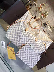 LV NEVERFULL DAMIER AZUR NEO GM BEIGE - 2