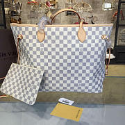 LV NEVERFULL DAMIER AZUR NEO GM BEIGE - 6
