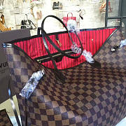 LV Damier Ebene NEVERFULL GM CHERRY 41CM - 5