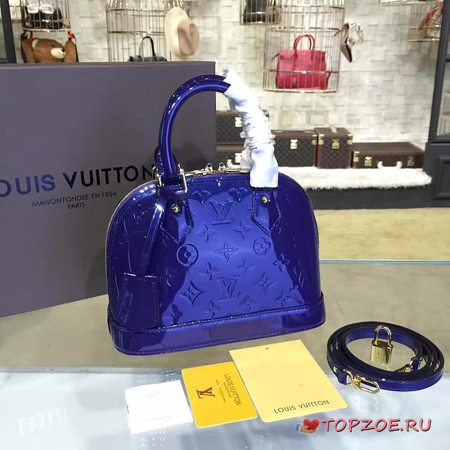 LOUIS VUITTON ALMA BB MONOGRAM VERNIS LEATHER 3551 - 1