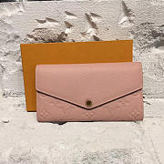 LOUIS VUITTON SARAH WALLET ROSE POUDRE 3725 - 6