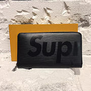 LOUIS VUITTON SUPREME ZIPPY WALLET NOIR - 1