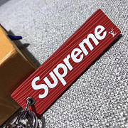 LOUIS VUITTON SUPERME KEY RING RED 3801 - 4