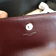 YSL SUNSET CHAIN WALLET IN CROCODILE EMBOSSED SHINY LEATHER 4841 - 3