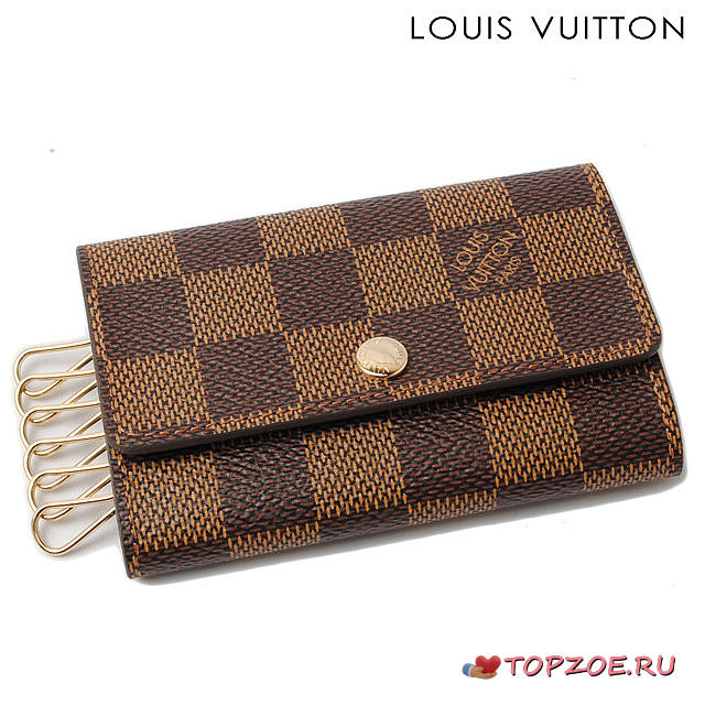 LOUIS VUITTON 6 KEY HOLDER BROWN N62630 - 1