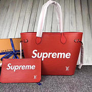 LOUIS VUITTON SUPREME SHOULDER BAG RED M40882 - 6