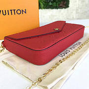 LOUIS VUITTON POCHETTE FELICIE CERISE M64064 SIZE 21 x 11 x 3 CM - 4