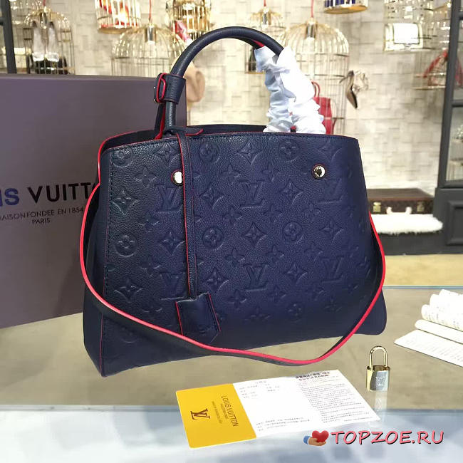 CohotBag louis vuitton montaigne mm marine rouge 3319 - 1