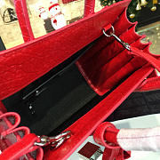 YSL SAC DE JOUR IN CROCODILE EMBOSSED LEATHER RED 4920 - 2