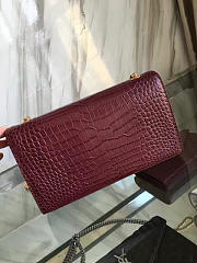 ysl monogram kate gold tassel in embossed crocodile shiny leather CohotBag 5042 - 2