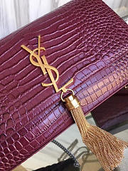 ysl monogram kate gold tassel in embossed crocodile shiny leather CohotBag 5042 - 3