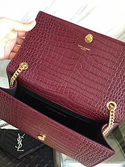 ysl monogram kate gold tassel in embossed crocodile shiny leather CohotBag 5042 - 5