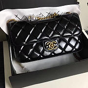 CHANEL OIL WAX LEATHER PERFECT EDGE BAG GOLD BLACK A14041 VS 06794 - 1