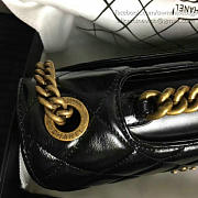 CHANEL OIL WAX LEATHER PERFECT EDGE BAG GOLD BLACK A14041 VS 06794 - 6