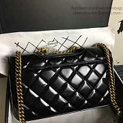 CHANEL OIL WAX LEATHER PERFECT EDGE BAG GOLD BLACK A14041 VS 06794 - 5