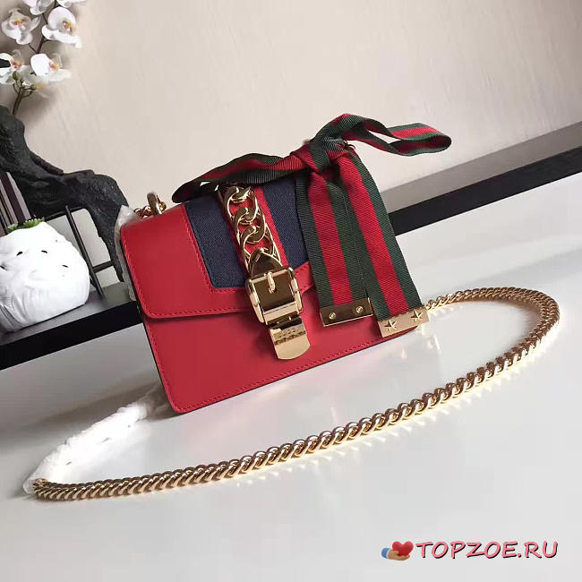 GUCCI SYLVIE LEATHER BAG Z2341 - 1