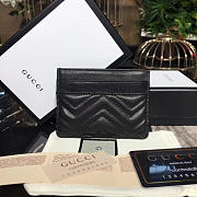 GUCCI MARMONT CARD CASE NEXTBLACK LEATHER   - 2